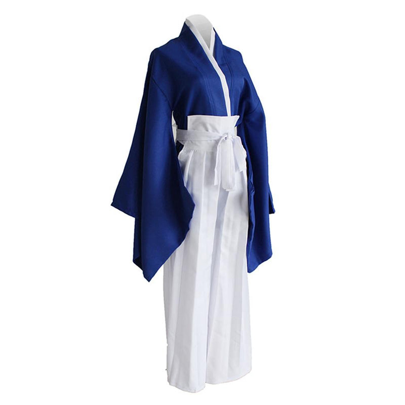 VeeGet Anime Rurouni Kenshin Himura KENSHIN Blue Kendo Kimono Cosplay Costume