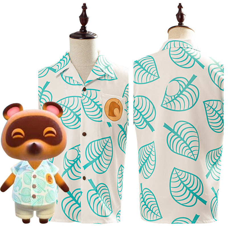 VeeGet VeeGet Animal Crossing Tom Nook Shirt Cosplay Costume