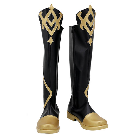 VeeGet Genshin Impact Traveler Boots Halloween Costumes Accessory Cosplay Shoes