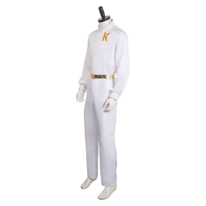 Movie BarB Pink Style Ken White Men Outfits Halloween Carnival Cosplay Costume BarBStyle