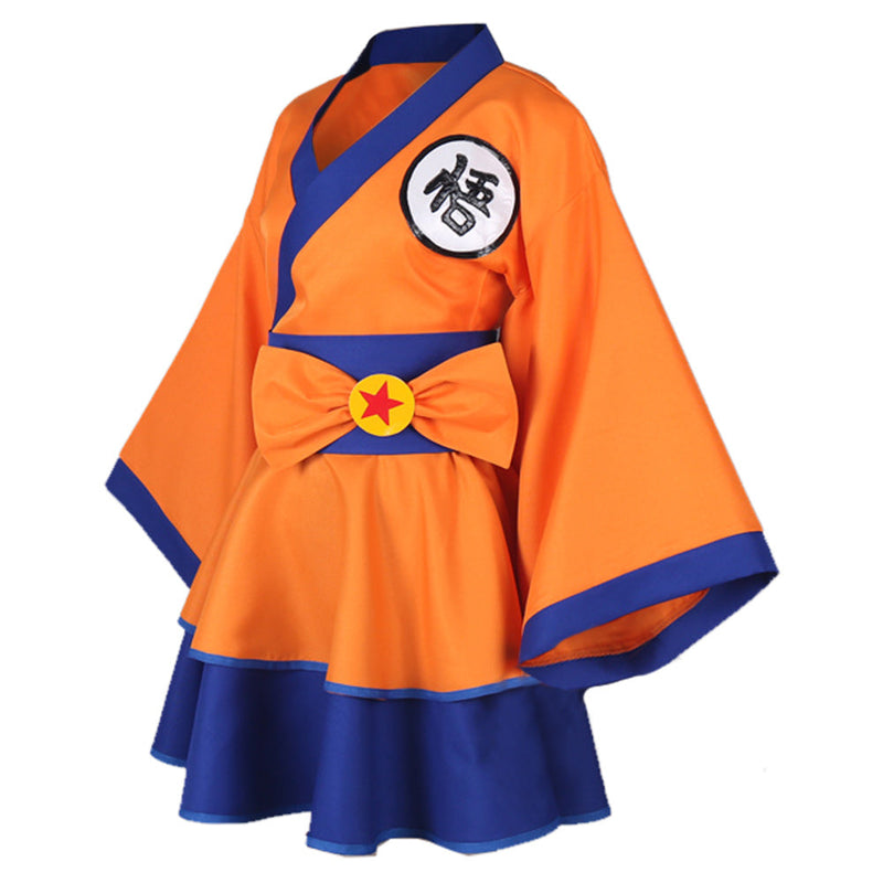 VeeGet VeeGet Anime Dragon Ball Z Goku Genderbend Lolita Dress Halloween Carnival Cosplay Costume