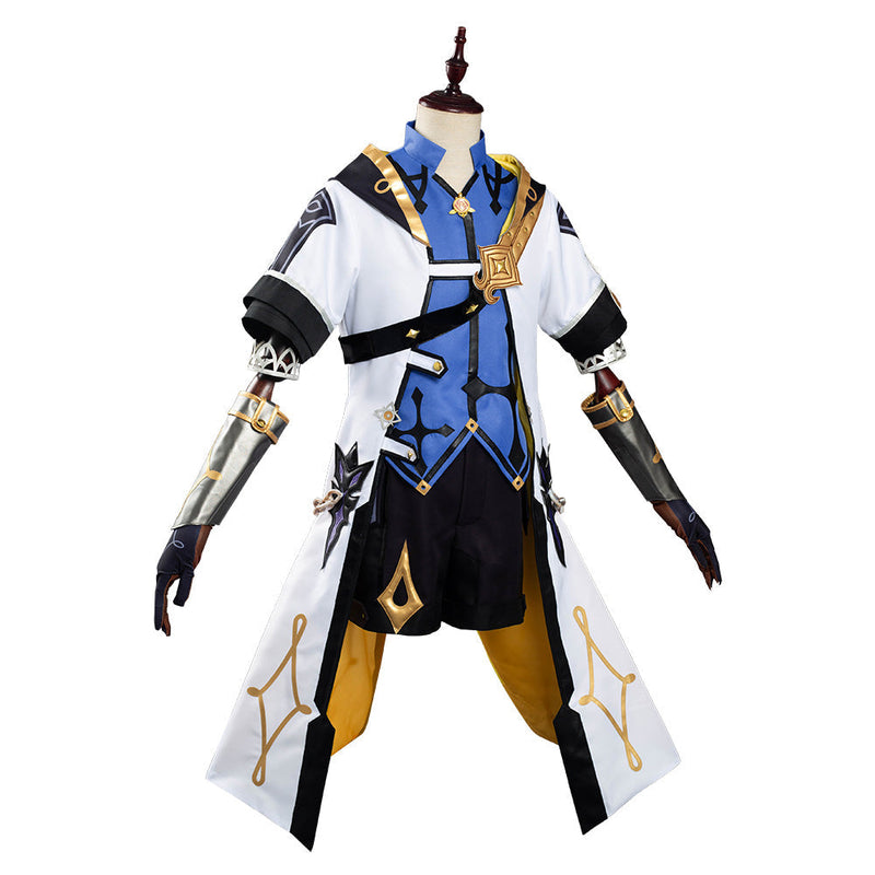 VeeGet Game Genshin Impact Albedo Costume Outfits for Halloween Carnival Cosplay Costume