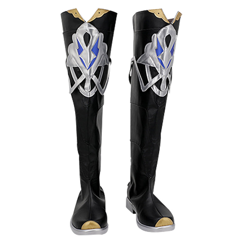 VeeGet Genshin Impact Albedo Boots Halloween Costumes Accessory Cosplay Shoes