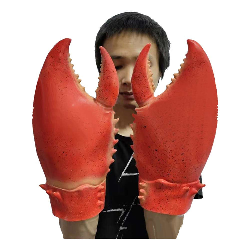 1 Pair Crab Lobster Claws Gloves Headdband Cap Cosplay Funny Party Latex Novelty Toy Gloves Mittens Gloves