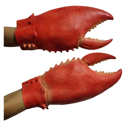 1 Pair Crab Lobster Claws Gloves Headdband Cap Cosplay Funny Party Latex Novelty Toy Gloves Mittens Gloves