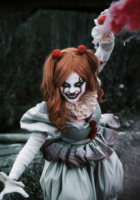 VeeGet VeeGet Women It Pennywise Horror Pennywise The Clown Costume Cosplay Costume