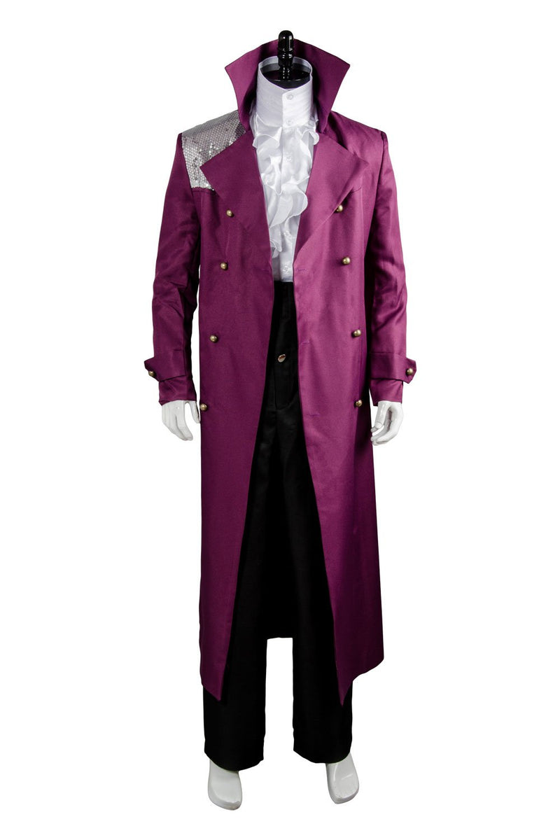 VeeGet Prince Rogers Nelson in Purple Rain Coat Costume Cosplay