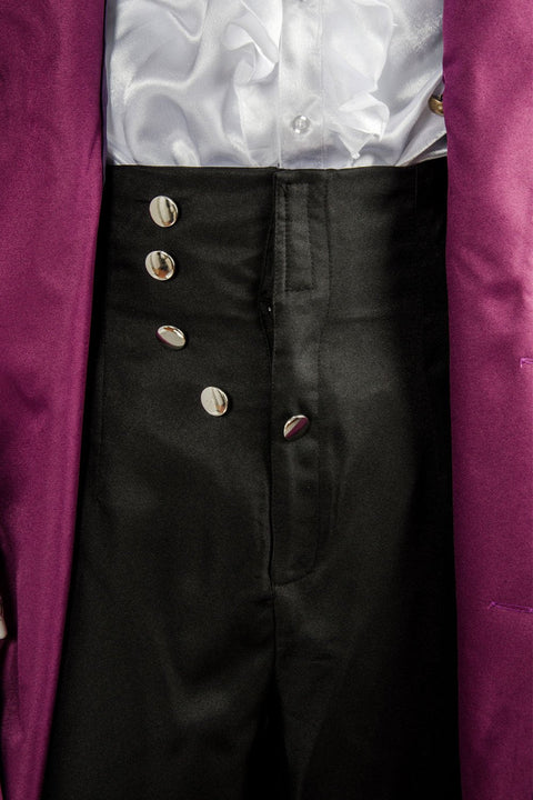 VeeGet Prince Rogers Nelson in Purple Rain Coat Costume Cosplay