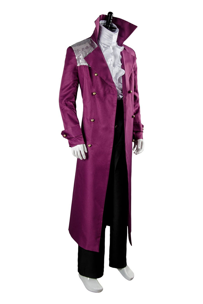 VeeGet Prince Rogers Nelson in Purple Rain Coat Costume Cosplay