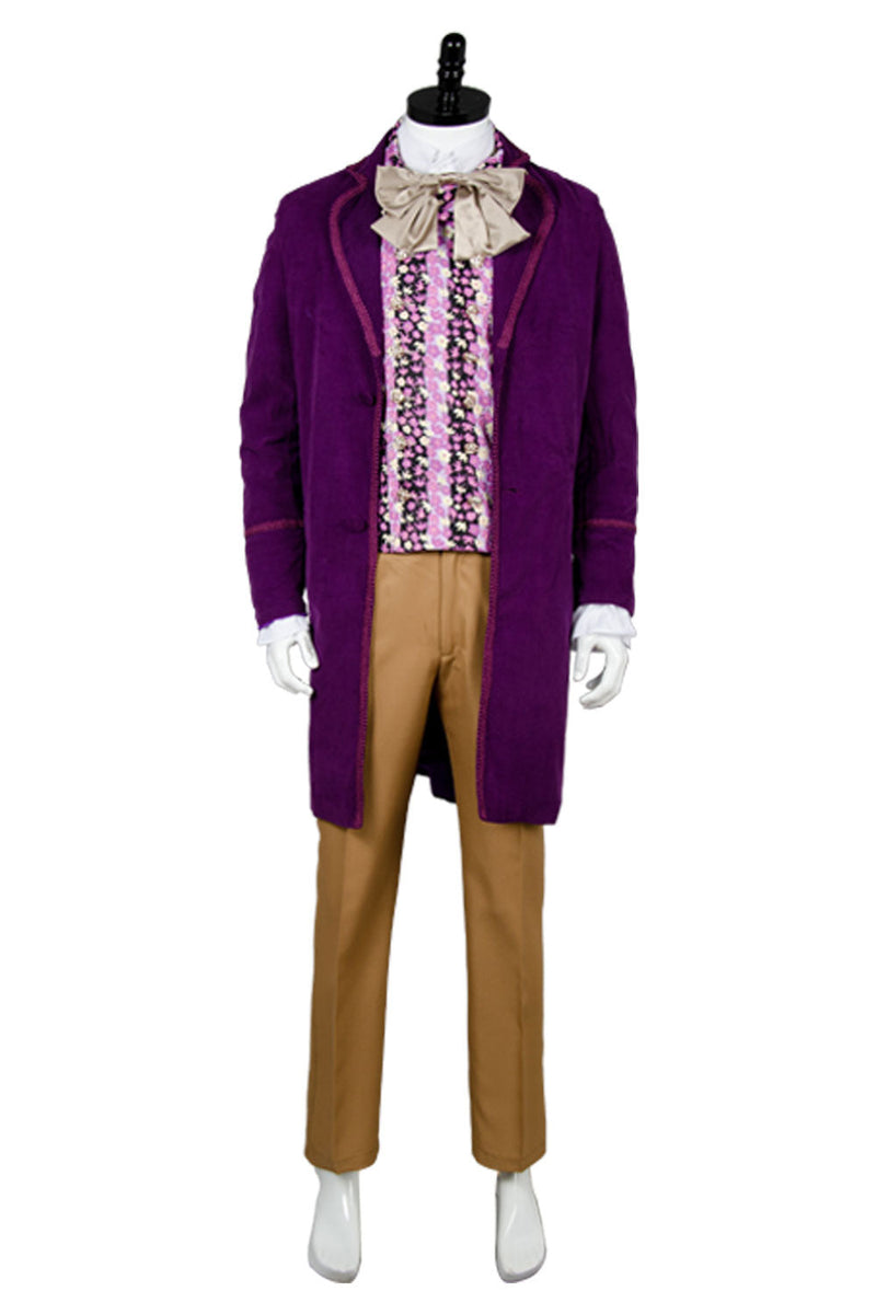 VeeGet VeeGet Willy Wonka and the Chocolate Factory 1971 Willy Wonka Outfits Cosplay Costume