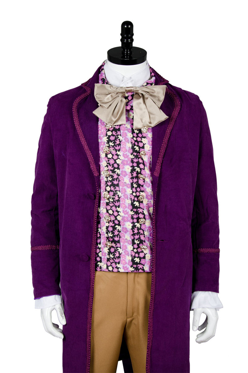 VeeGet VeeGet Willy Wonka and the Chocolate Factory 1971 Willy Wonka Outfits Cosplay Costume