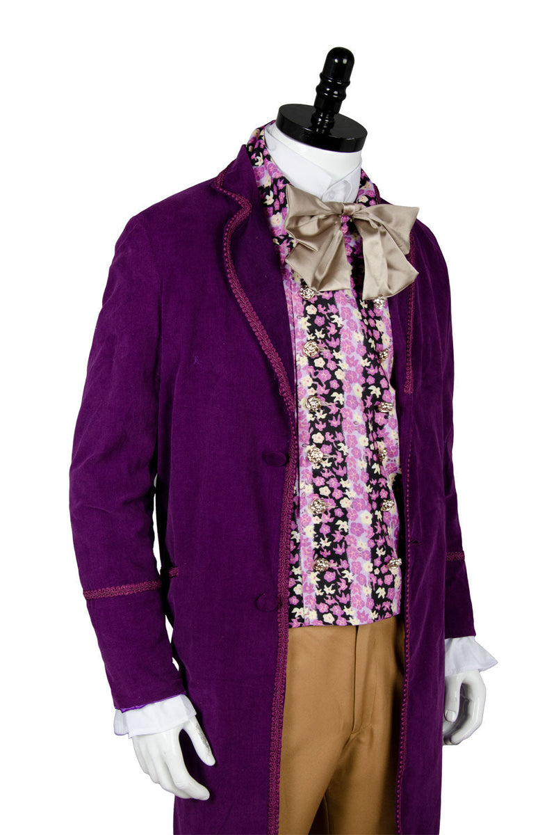 VeeGet VeeGet Willy Wonka and the Chocolate Factory 1971 Willy Wonka Outfits Cosplay Costume