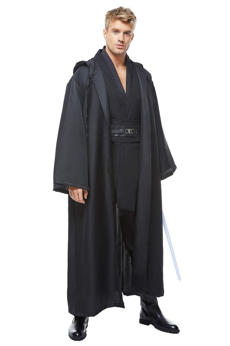 VeeGet VeeGet Star Wars Anakin Skywalker Cosplay Costume Outfit Black Version