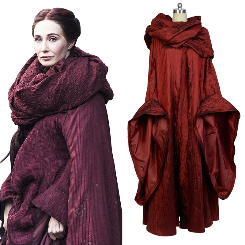 VeeGet VeeGet GoT Game of Thrones Melisandre Red Woman Outfit Cosplay Costume