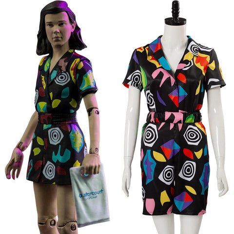 VeeGet VeeGet Stranger Things 3 Eleven Romper Cosplay Costume