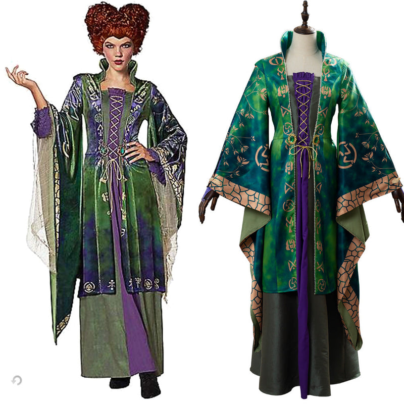 VeeGet VeeGet Hocus Pocus Winifred Sanderson Dress Suit Cosplay Costume