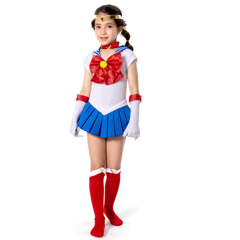 VeeGet VeeGet Sailor Moon Sailor Moon/Tsukino Usagi Kids Children Girls Dress Outfits Cosplay Costume