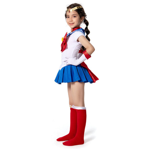 VeeGet VeeGet Sailor Moon Sailor Moon/Tsukino Usagi Kids Children Girls Dress Outfits Cosplay Costume