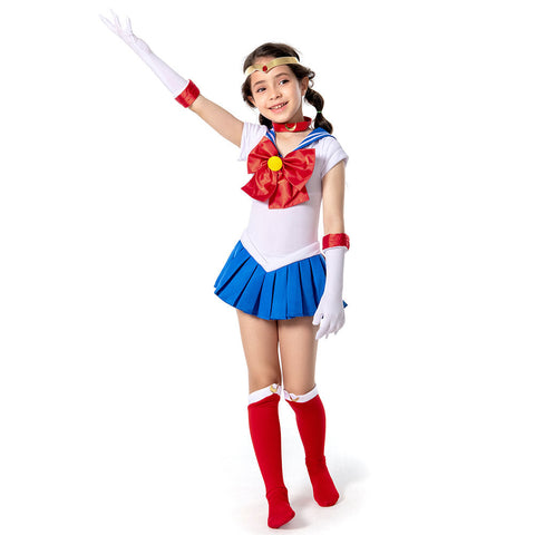 VeeGet VeeGet Sailor Moon Sailor Moon/Tsukino Usagi Kids Children Girls Dress Outfits Cosplay Costume