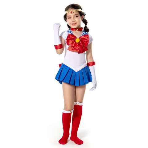 VeeGet VeeGet Sailor Moon Sailor Moon/Tsukino Usagi Kids Children Girls Dress Outfits Cosplay Costume