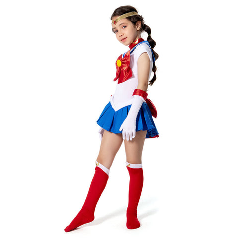 VeeGet VeeGet Sailor Moon Sailor Moon/Tsukino Usagi Kids Children Girls Dress Outfits Cosplay Costume