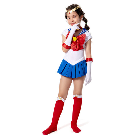 VeeGet VeeGet Sailor Moon Sailor Moon/Tsukino Usagi Kids Children Girls Dress Outfits Cosplay Costume