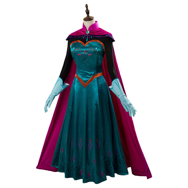 VeeGet VeeGet Movie Frozen Elsa Queen Costume Women Dress Halloween Carnival Cosplay Costume