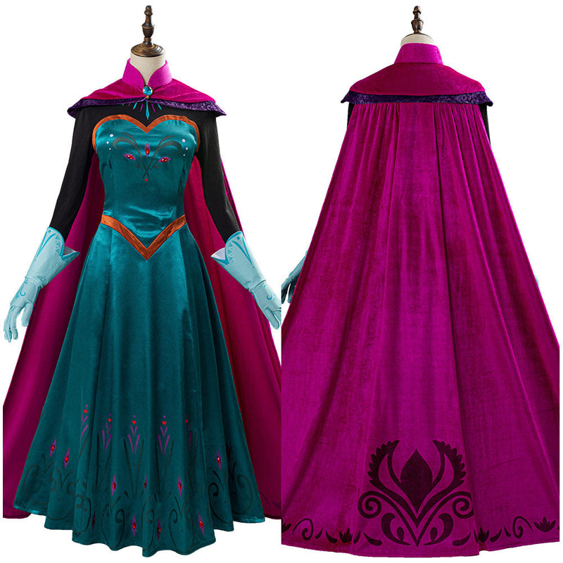 VeeGet VeeGet Movie Frozen Elsa Queen Costume Women Dress Halloween Carnival Cosplay Costume