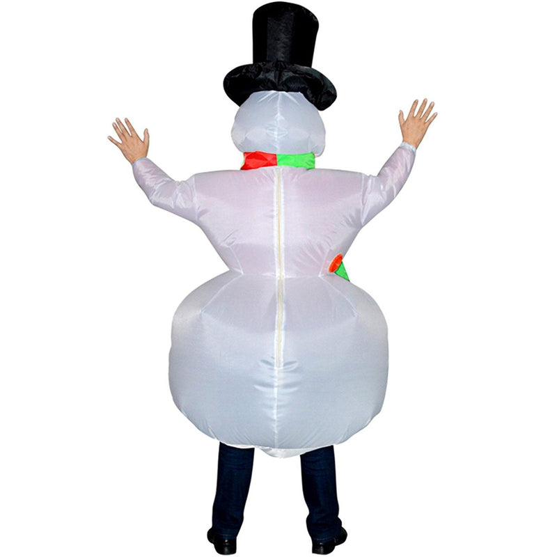 VeeGet Inflatable Christmas Snowman Adult Size Cosplay Costume