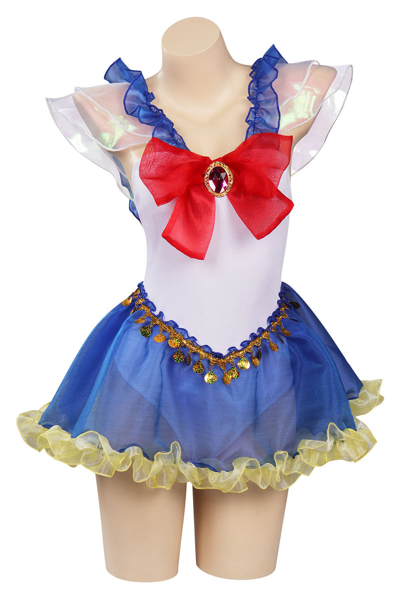 VeeGet Woman Sailor Moon Tsukino Usagi Swimsuit Cosplay Costume Jumpsuit Swimwear