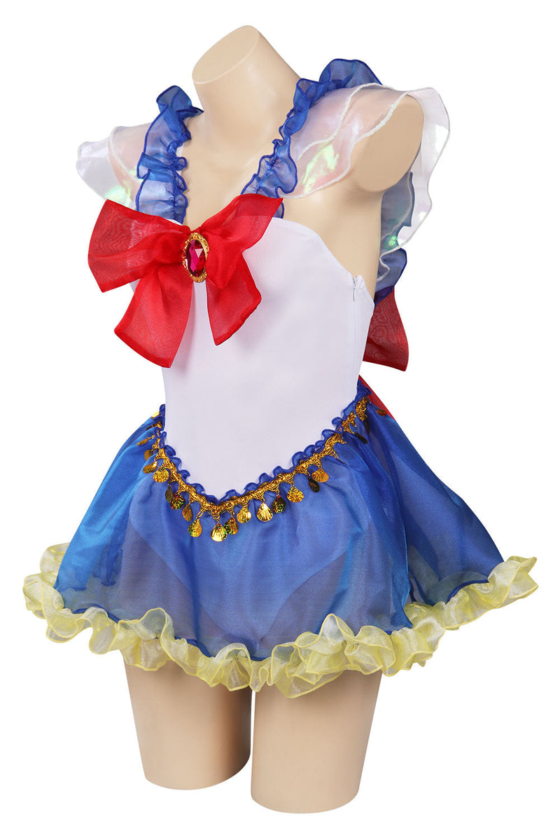 VeeGet Woman Sailor Moon Tsukino Usagi Swimsuit Cosplay Costume Jumpsuit Swimwear