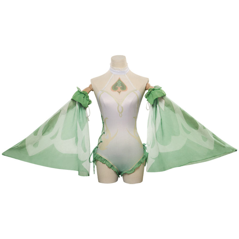 VeeGet Genshin Impact Nahida Swimsuit Cosplay Costume for Halloween Carnival Party Disguise Suit