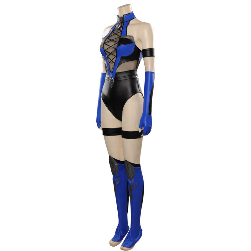 VeeGet Mortal Kombat 4 Kitana Costume Jumpsuit Costumes for Halloween Carnival Suit