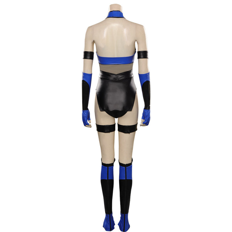 VeeGet Mortal Kombat 4 Kitana Costume Jumpsuit Costumes for Halloween Carnival Suit