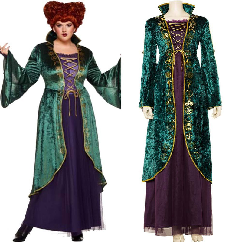 VeeGet VeeGet Hocus Pocus Winifred Sanderson Outfit Halloween Carnival Cosplay Costume