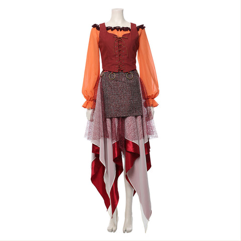 VeeGet VeeGet Hocus Pocus-Adult Mary Sanderson Outfits Cosplay Costume