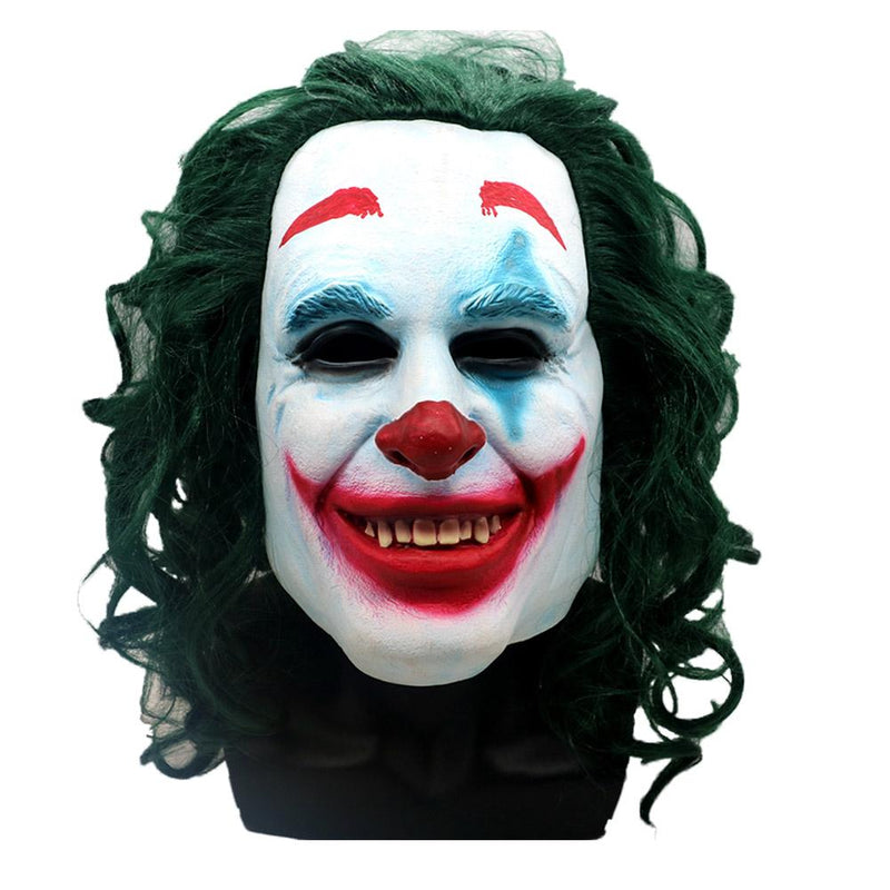 VeeGet Batman Green Hair Mask Cosplay Clown Full Face Halloween Props