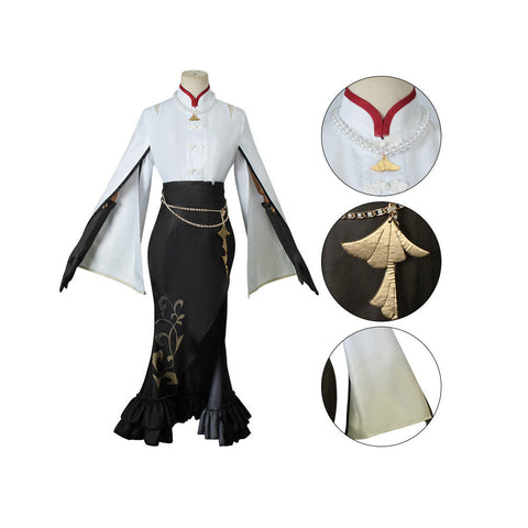 VeeGet Genshin Impact Ningguang Cosplay Costume Costume Outfits for Halloween Carnival Suit