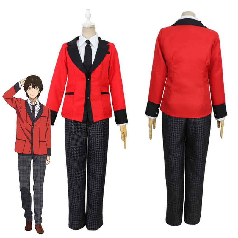 VeeGet Kakegurui Ryouta Suzui Men School Uniform Outfits Halloween Carnival Suit Cosplay Costume