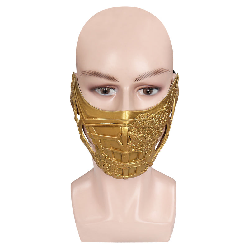 2021 Mortal Kombat Scorpion  Mask Cosplay Latex Masks Helmet Masquerade Halloween Party Costume Props