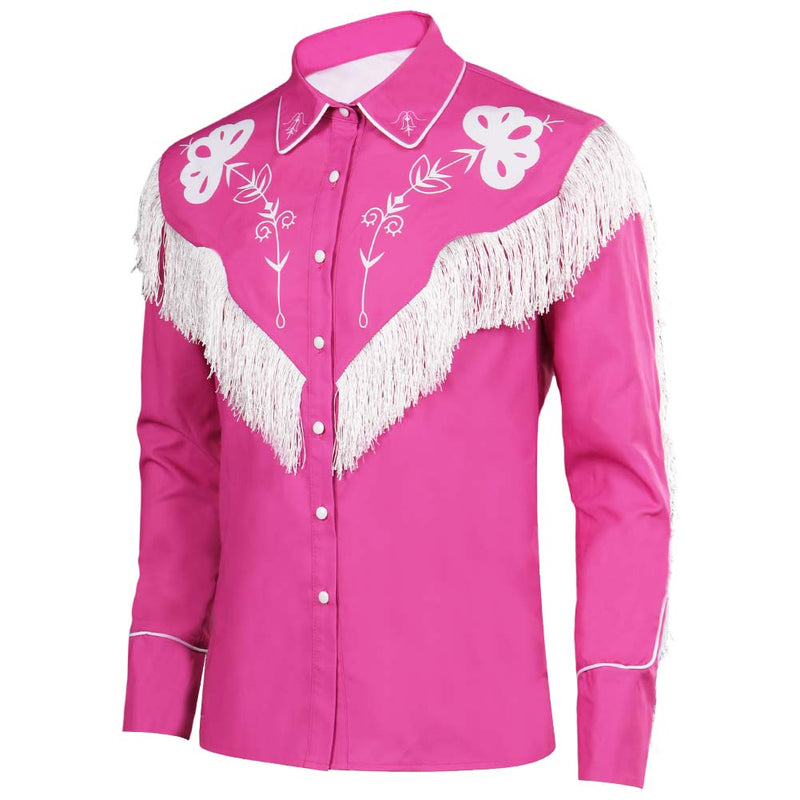 VeeGet 2023 Doll Movie Ken Original Design Pink Retro Shirt Carnival Halloween Cosplay Costume