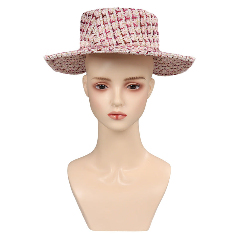 VeeGet 2023 Doll Movie Pink Women Hat for Carnival Halloween Cosplay Accessories