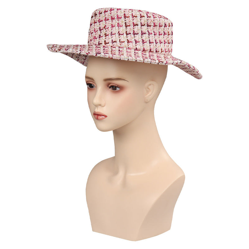 VeeGet 2023 Doll Movie Pink Women Hat for Carnival Halloween Cosplay Accessories