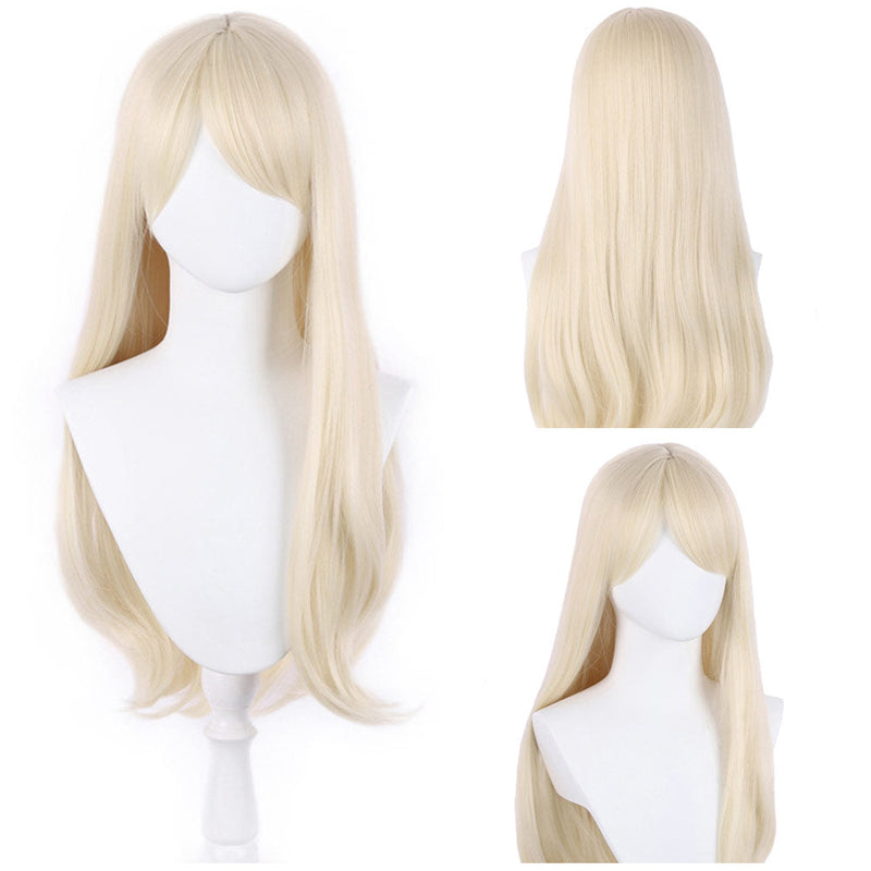 VeeGet 2023 Doll Movie Women Heat Resistant Synthetic Wig Hair Carnival Halloween for Props