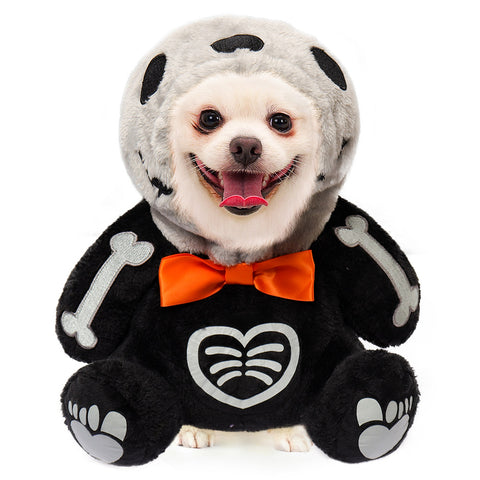 2023Halloween pet costume skeleton Pet Dog Costume Outfits Halloween Carnival Party Ghost Hotel Disguise Suit Toy Halloween dog costume