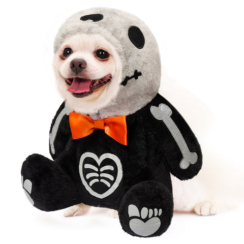 2023Halloween pet costume skeleton Pet Dog Costume Outfits Halloween Carnival Party Ghost Hotel Disguise Suit Toy Halloween dog costume