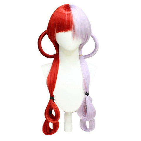 VeeGet Anime One Piece RED UTA Cosplay Wig Wig Synthetic HairCarnival Halloween Party