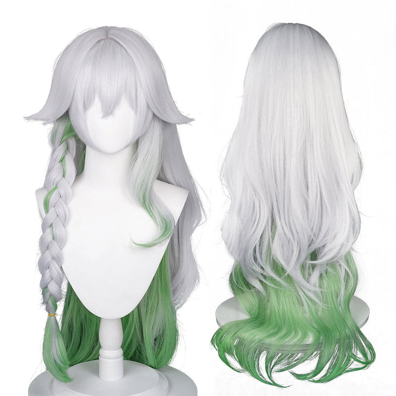 VeeGet Genshin Impact Nahida Cosplay Wig Heat Resistant Synthetic Hair Carnival Halloween Party Props