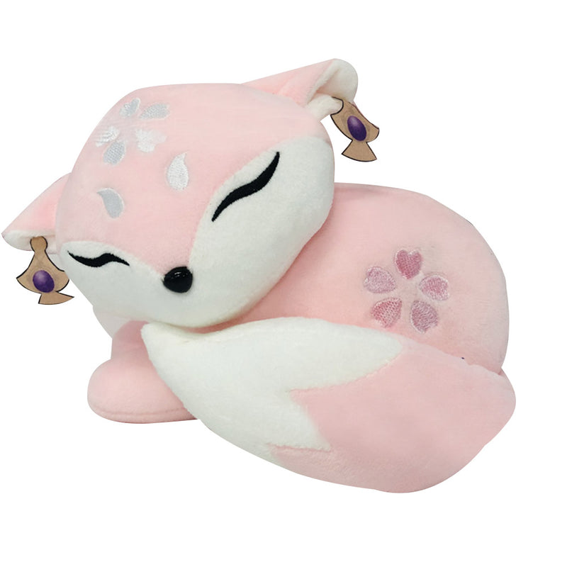 20cm Game Genshin Impact Yae Miko Fox Plush Doll Plush Stuffed Toy Yaemiko Cosplay Props Throw Pillow Xmas Gifts for Kids Children