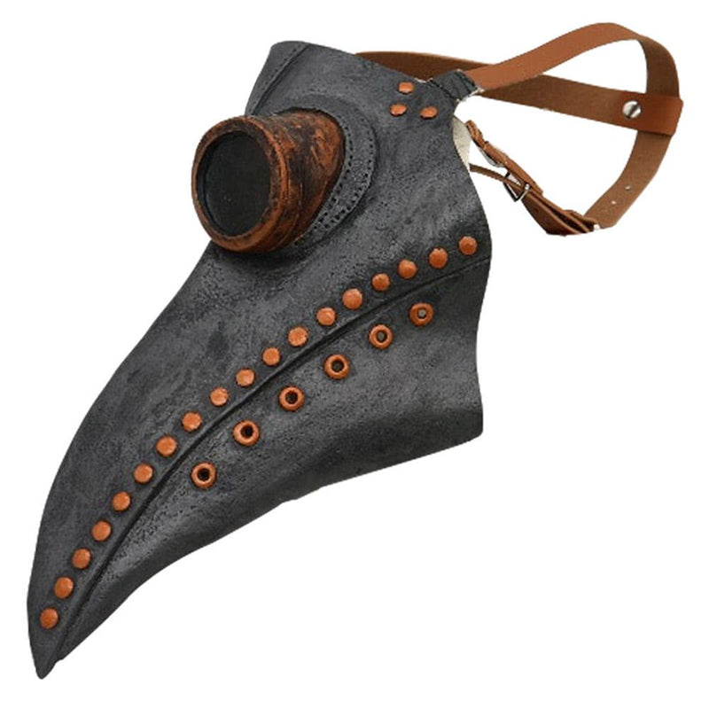 VeeGet Plague Doctor Long Nose Bird Beak Steampunk Halloween Face Cover Costume Props